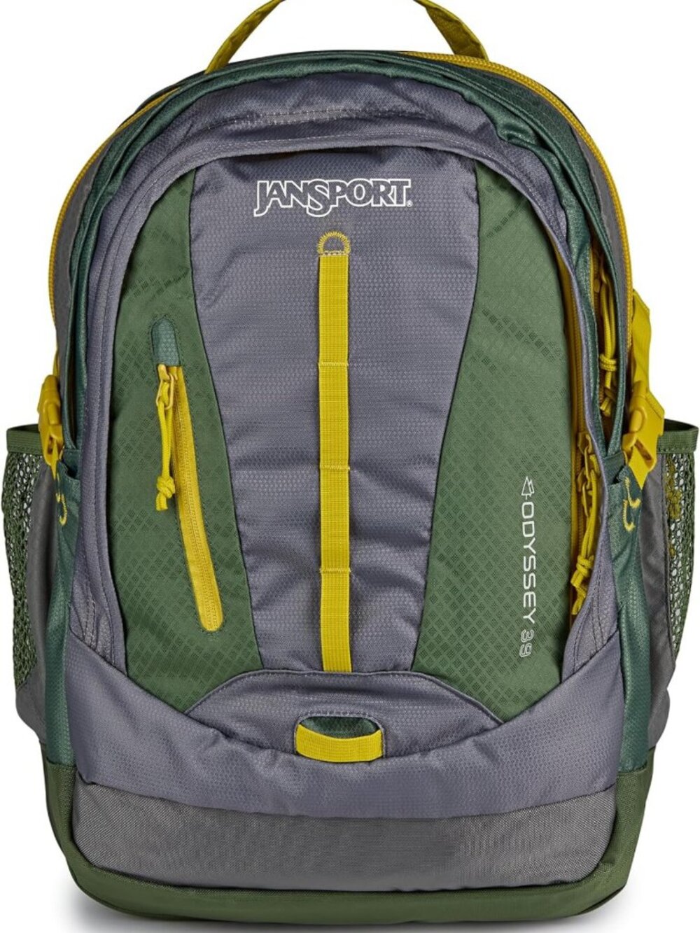 Spacious 39L Backpack with 15" Laptop Sleeve - Stylish Cargo Green Travel Bag